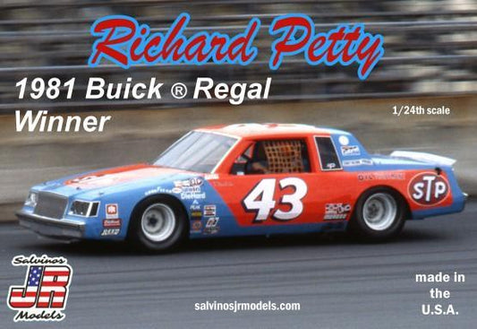 1/24 Richard Petty #43 Buick Regal 1981 Daytona 500 Winner Plastic Model Kit (SJM19862)