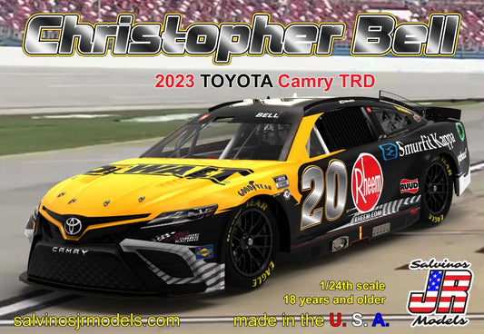 1/24 Christopher Bell 2023 NASCAR Toyota Camry TRD Race Car Primary Livery Limited Production Plastic Model Kit (SJM2023CBP)