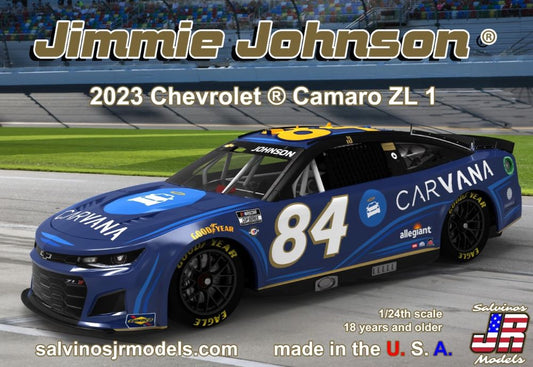 1/24 Jimmie Johnson 2023 NASCAR Chevrolet Camaro ZL1 Race Car Primary Livery Limited Production Plastic Model Kit (SJM2023JJP)
