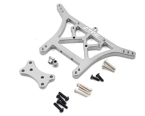 Aluminum Heavy Duty Rear Shock Tower 6mm Silver for Bandit/Rustler/Slash/Stampede (STRST3638S)