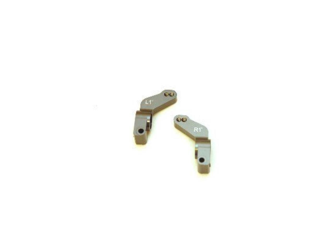 Aluminum Rear Hub Carriers with 1-Degree Toe-In Gunmetal for Rustler/Slash/Stampede (2) (STRST3652T1GM)
