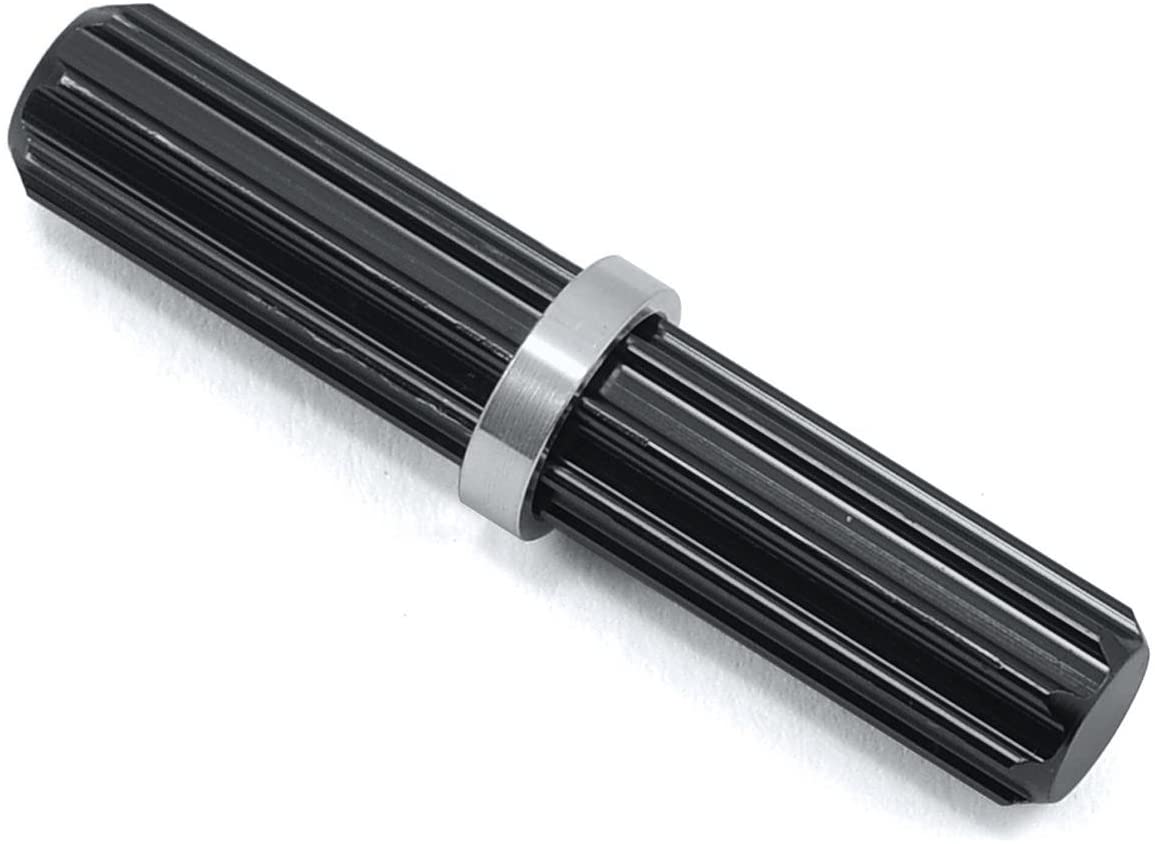 Aluminum Center Driveshaft Spline Black for SCX10 (2) (STRSTA31114SBK)