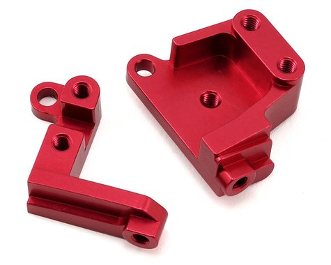 Aluminum Servo Mount Brackets Red for SCX10 II (STRSTA31387R)