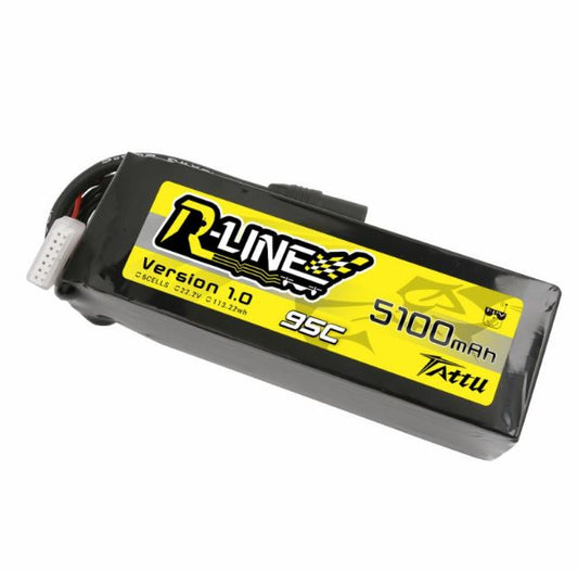 5100mAh 22.2V 95C 6S R-Line Series Version 1.0 LiPo Battery Pack with AS150 Plug (TAA51006S95AS)