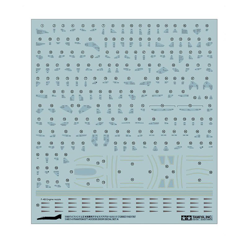 1/48 Scale F-4 Phantom II Decal Set A (TAM12692)