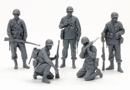 1/35 WWII US Infantry Scout Soldiers (5) Plastic Model Kit (TAM35379)