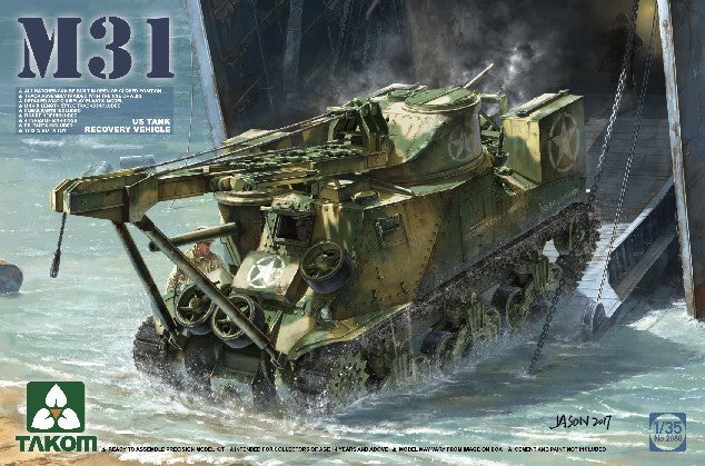 1/35 US M31 Tank Recovery Vehicle Plastic Model Kit (TAO2088)