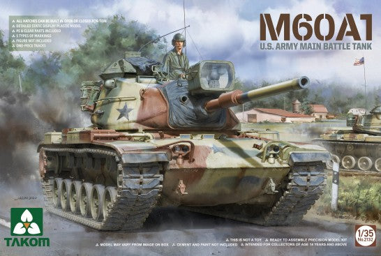 1/35 US Army M60A1 Main Battle Tank Plastic Model Kit (TAO2132)