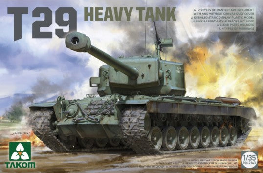 1/35 US T29 Heavy Tank Plastic Model Kit (TAO2143)