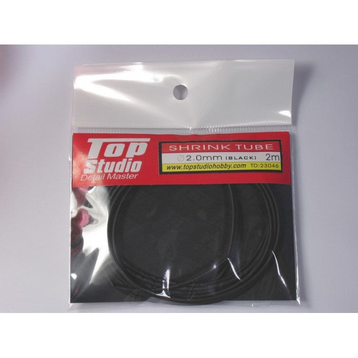 Black Shrink Tube 2mm for Plastic Model Detailing (TPSTD23046)