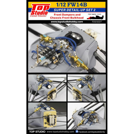 Dampers/Bulkhead Set for 1/12 FW14B Plastic Model Detailing (TPSTD23227)