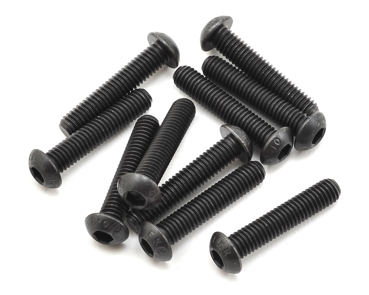 Buttonhead Screws 6x30mm (10) (TLR255036)