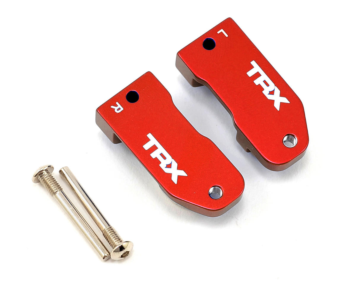Aluminum Caster Blocks 30-Degree Red for Drag Slash/Nitro Slash/Rustler/Slash/Stampede (2) (TRA3632X)