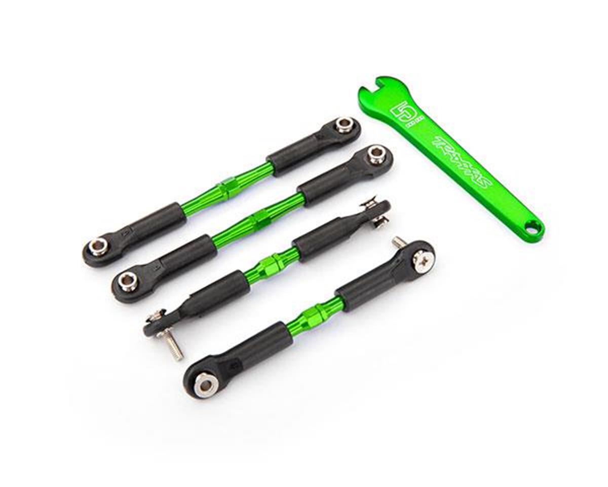 Aluminum Camber Link Turnbuckle Set 39mm Green for Nitro Slash/Rustler/Slash/Stampede (4) (TRA3741G)
