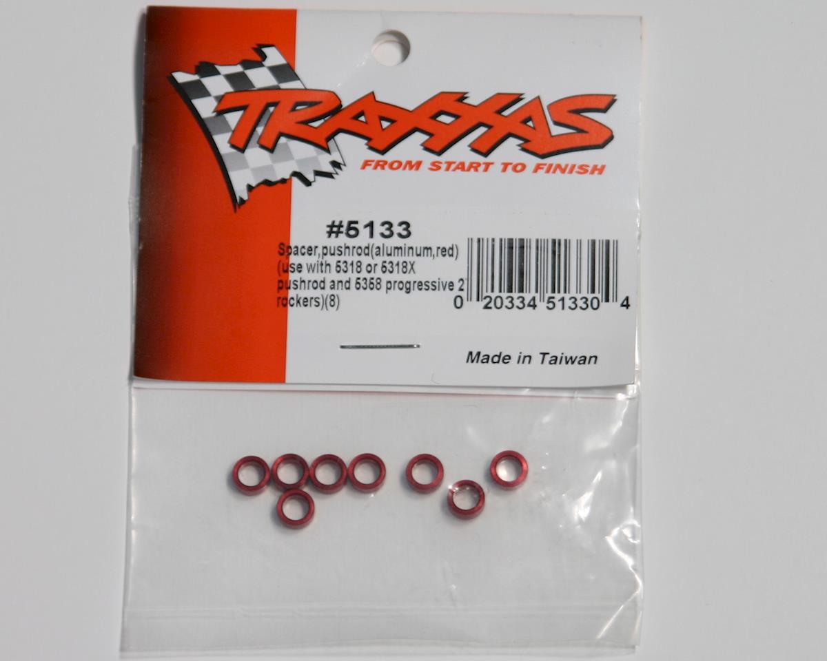 Aluminum Pushrod Spacer Red for Revo (8) (TRA5133)
