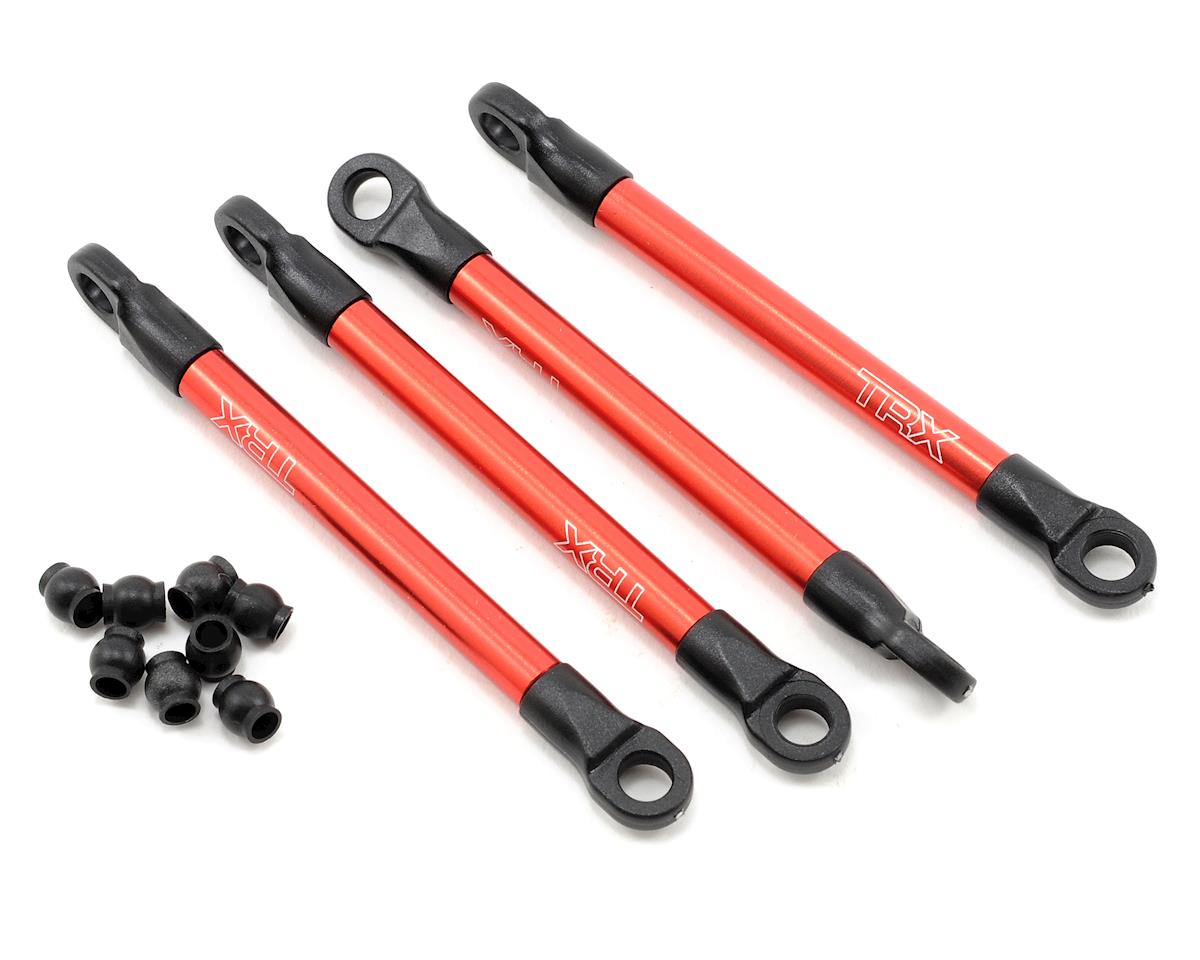 Aluminum Push Rods Red for 1/16 E-Revo/Summit (4) (TRA7118X)
