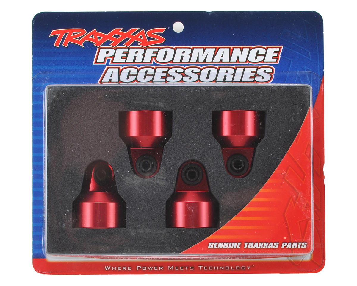 Aluminum GTX Shock Caps Red for X-Maxx/XRT (4) (TRA7764R)