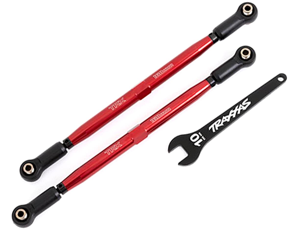 Aluminum Widemaxx Toe Links 202.5mm Red for X-Maxx/XRT (2) (TRA7897R)