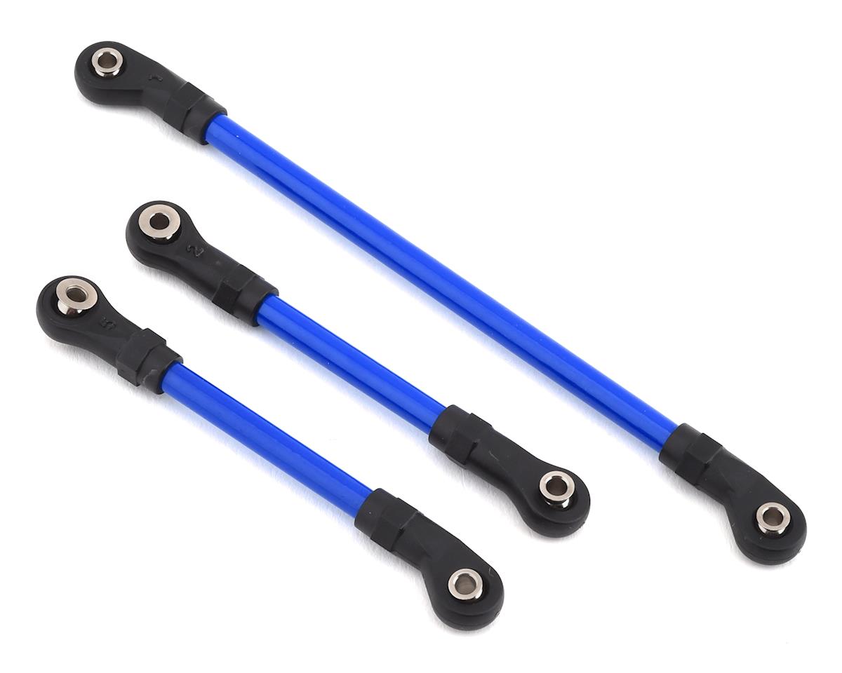Long Arm Lift Kit Steering Link Set Blue for TRX-4 (TRA8146X)
