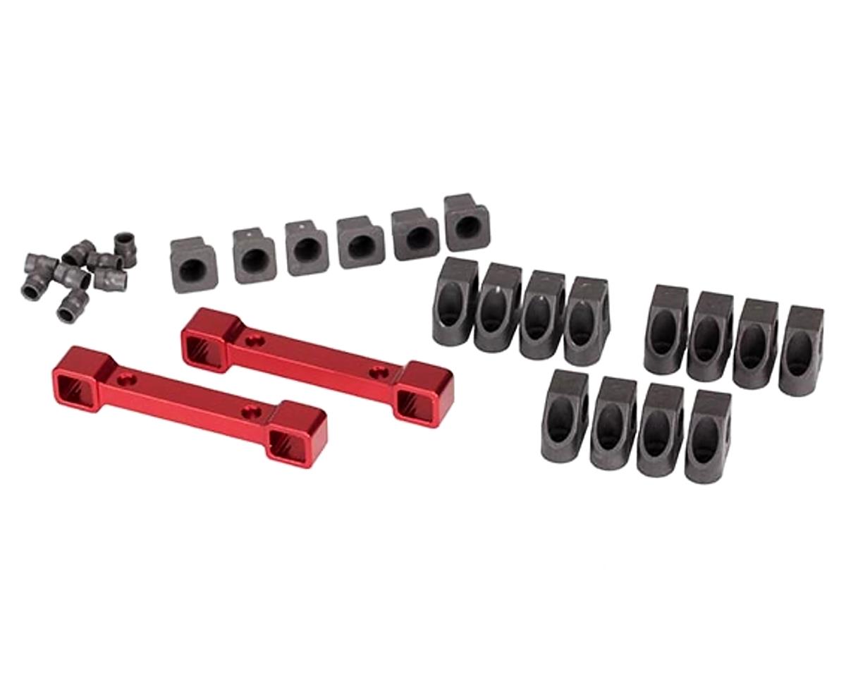 Aluminum Front and Rear Suspension Mounts Red for 4-Tec 2.0/3.0 (TRA8334R)