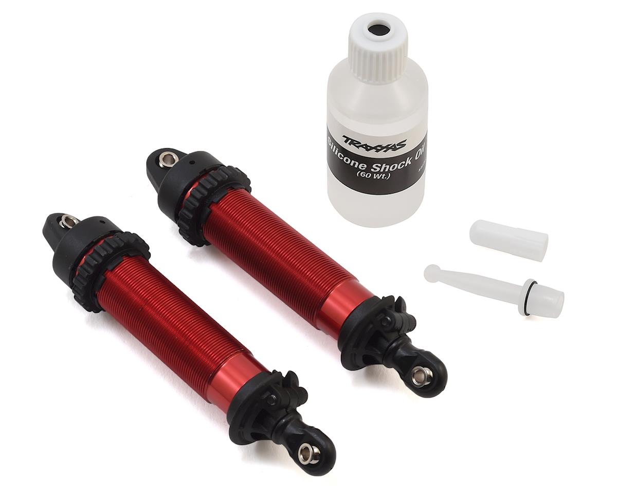 Aluminum Threaded Front GTR Shocks 134mm Red for UDR (2) (TRA8450R)