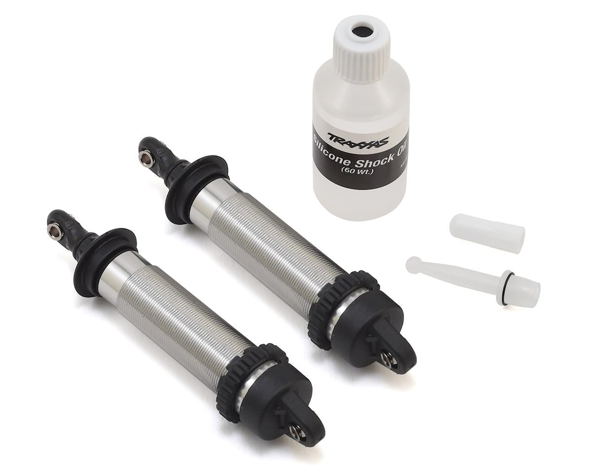 Aluminum Threaded Rear GTR Shocks 139mm Silver for UDR (2) (TRA8460)