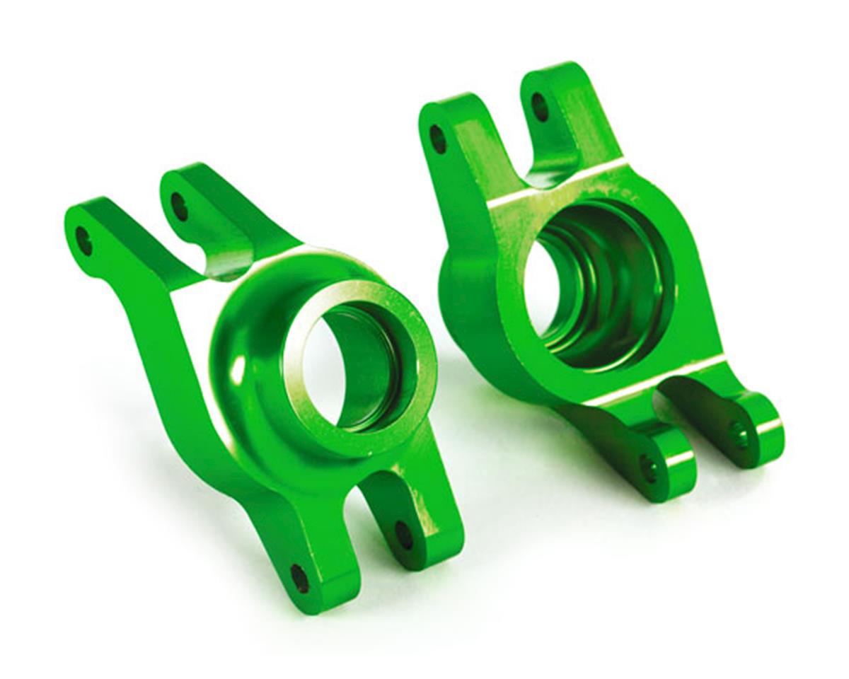 Aluminum Rear Stub Axle Carriers Green for Maxx (2) (TRA8952G)
