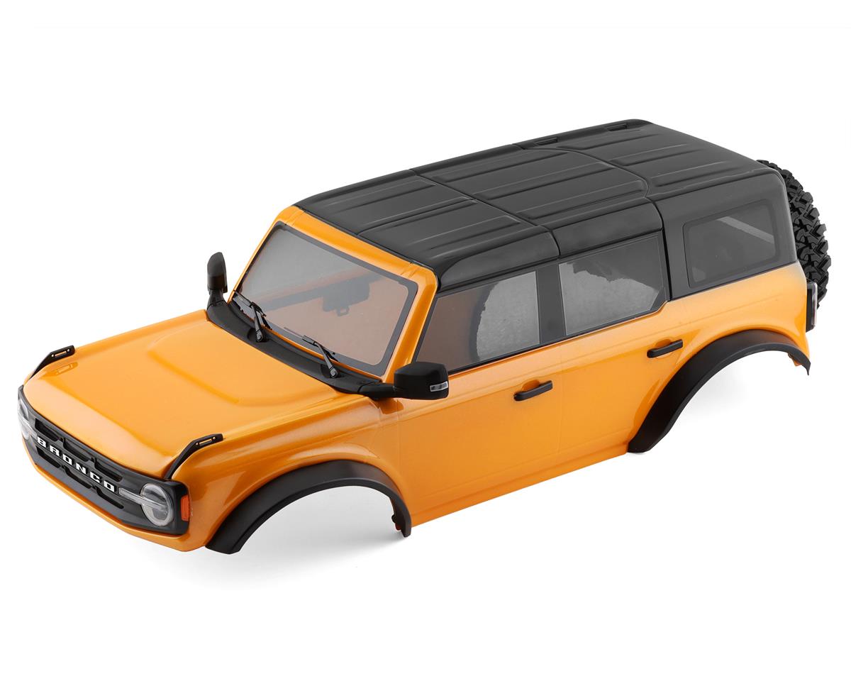 Ford 2021 Bronco Complete Prepainted Orange Body with Grille and Accessories for TRX-4 (TRA9211X)