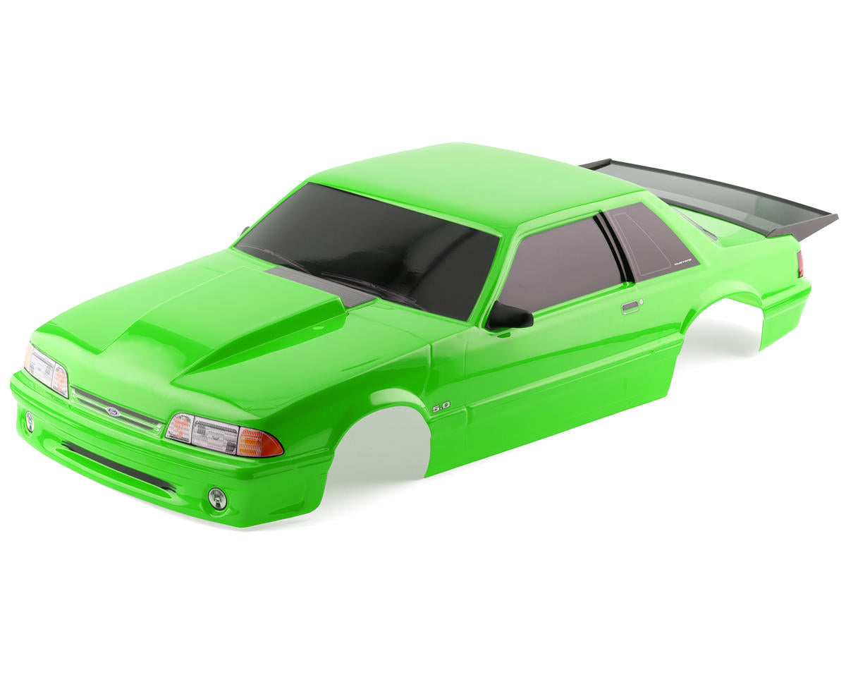 Ford Fox Body Mustang 5.0 Prepainted Green Body for Drag Slash (TRA9421G)