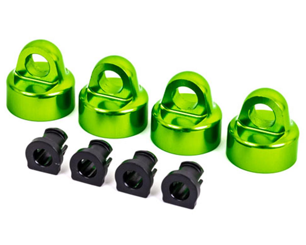 Aluminum GT-Maxx Shock Caps Green for Sledge (4) (TRA9664G)