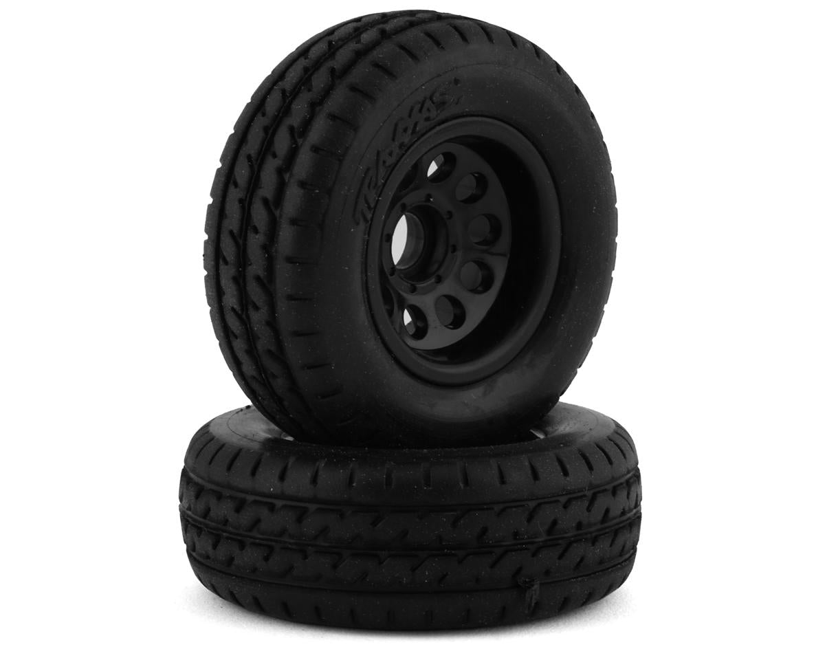 Micro Utility Trailer Wheels and Tires for TRX-4M (2) (TRA9797)