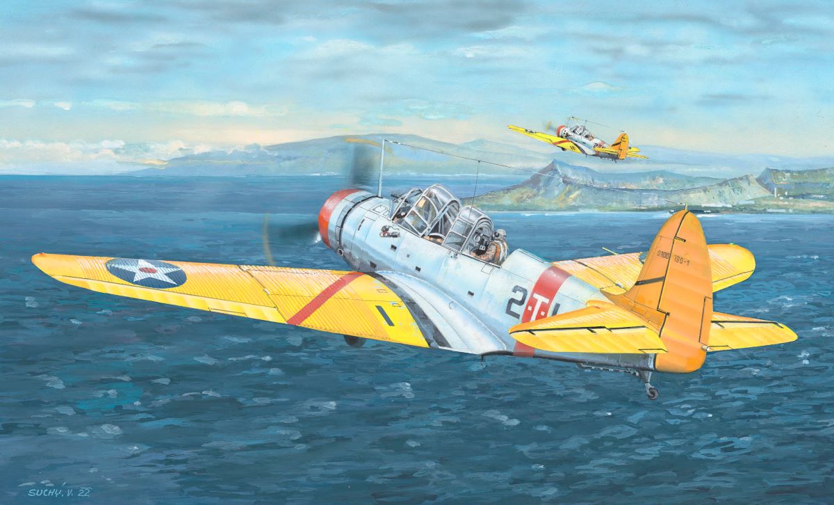 1/32 TBD1 Devastator Aircraft Plastic Model Kit (TSM-2226)