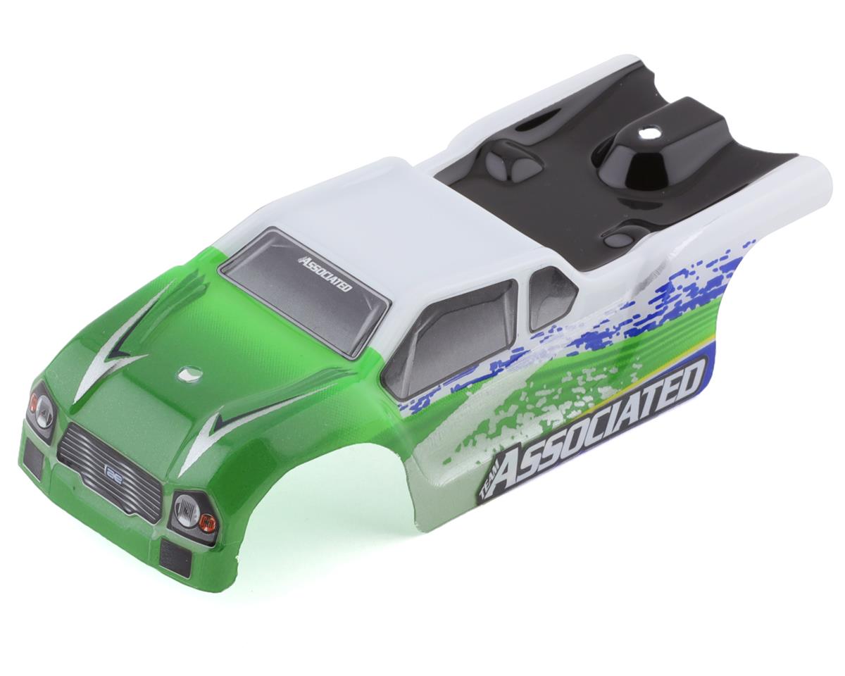 Mini Truggy Prepainted White/Green Body for TR28 (ASC21444)