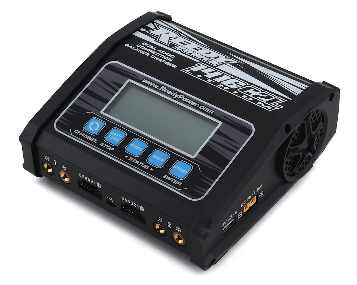 Reedy 1416-C2L Dual AC/DC Competition LiPo/NiMH Battery Charger 6S/14A/130Wx2 (ASC27203)