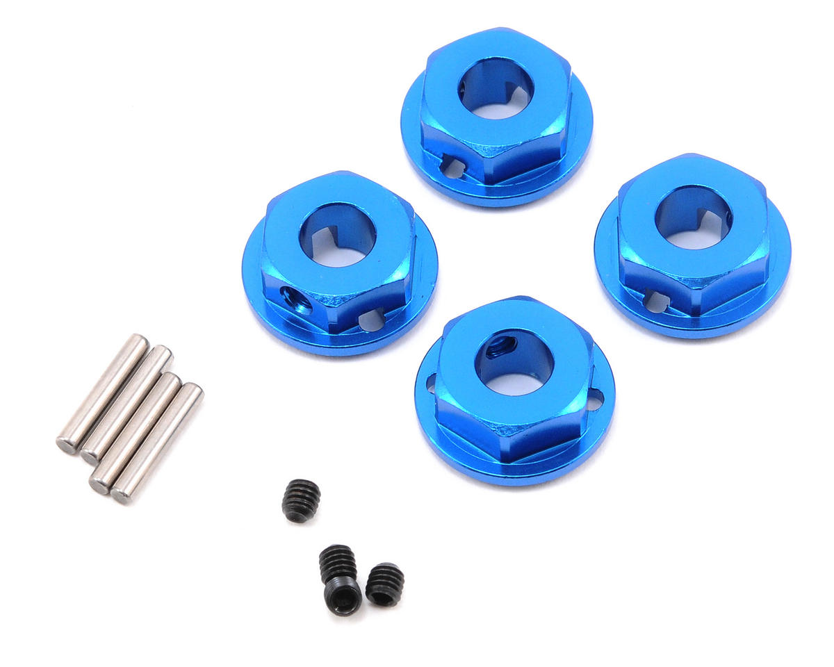 Aluminum Factory Team Wheel Hexes for SC10 4x4 (4) (ASC91171)