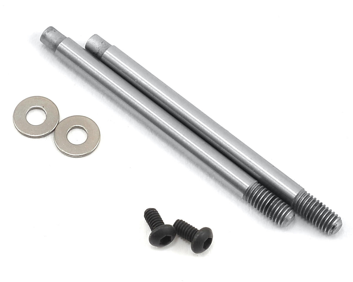 Chrome Screw Mount Front Shock Shafts 3x21mm (2) (ASC91616)
