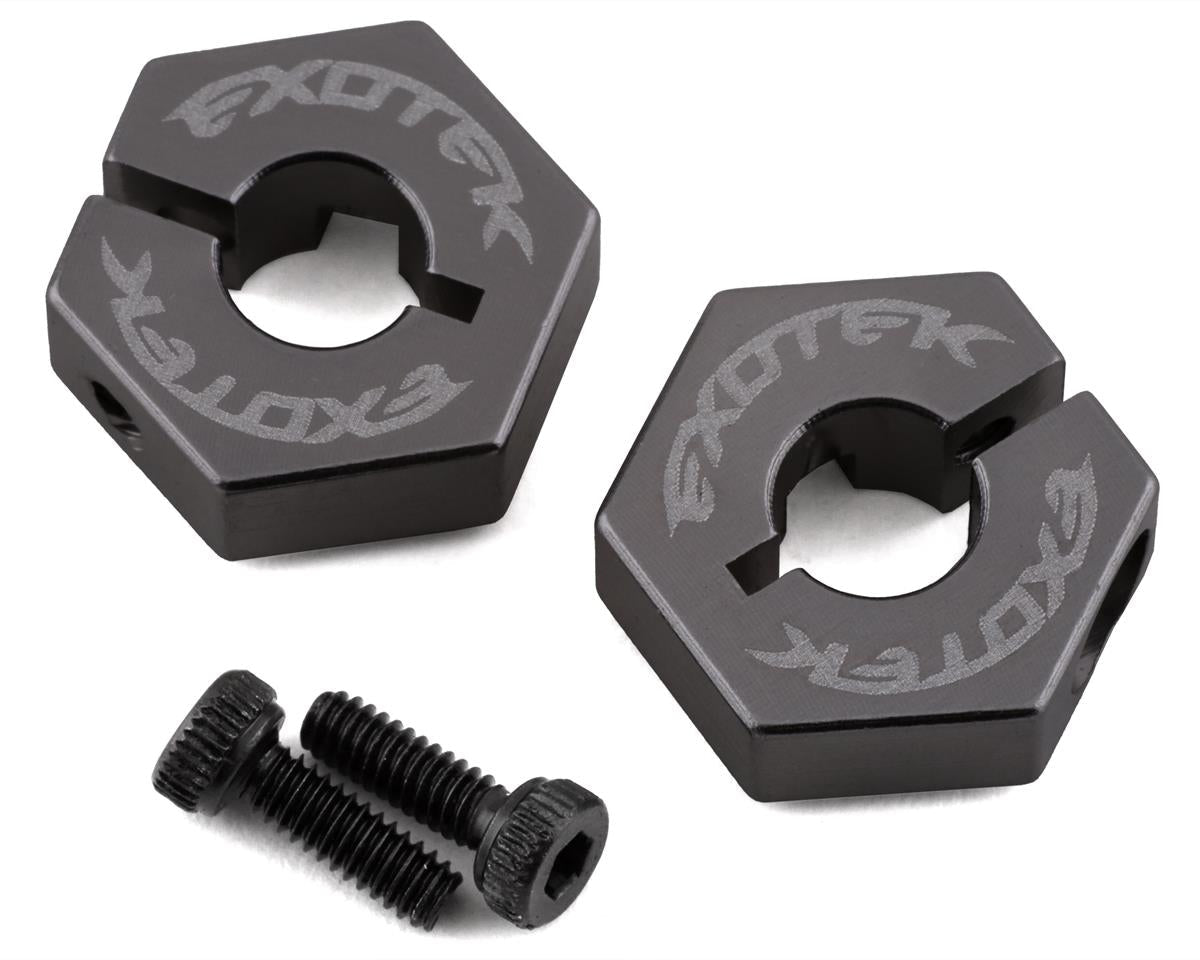 Losi Tenacity/Lasernut Aluminum Hex Set Grey (2) (EXO2055)