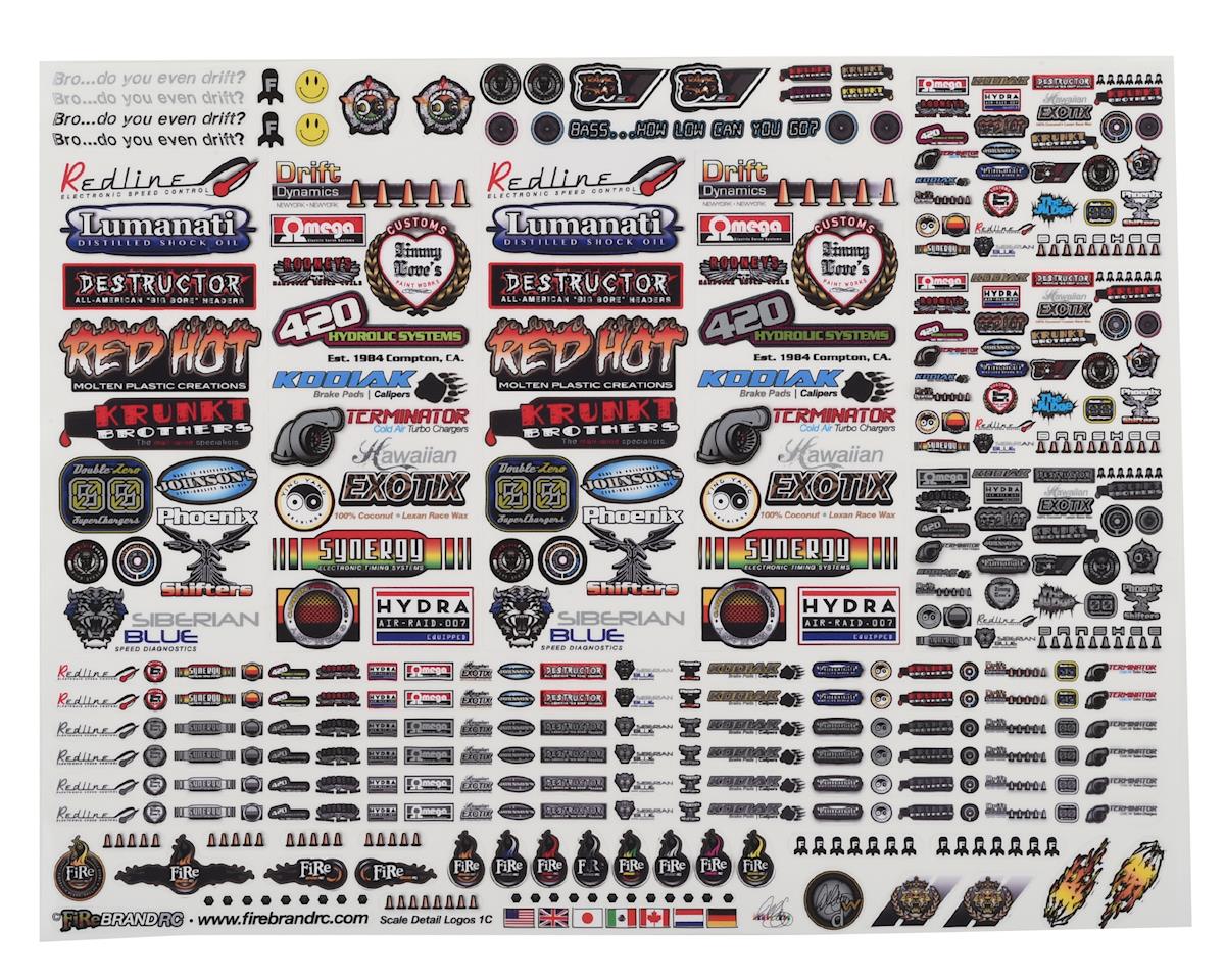 Sponsor Logos 1C Decal Set 8.5x11" (FBR1SCDTL829)