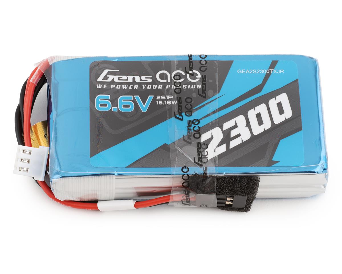 2300mAh 6.6V 2S LiFe Transmitter Battery Pack (Futaba/FrSky) (GEA2S2300TXJR)