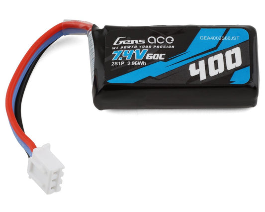 400mAh 7.4V 60C 2S LiPo Battery Pack with JST-XHR Plug (GEA4002S60JST)