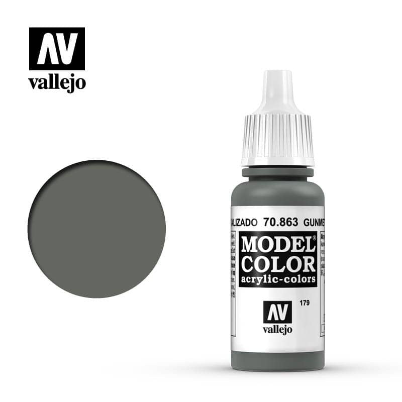 Model Color Gunmetal Grey Acrylic Paint 18ml Bottle (VLJ70863)