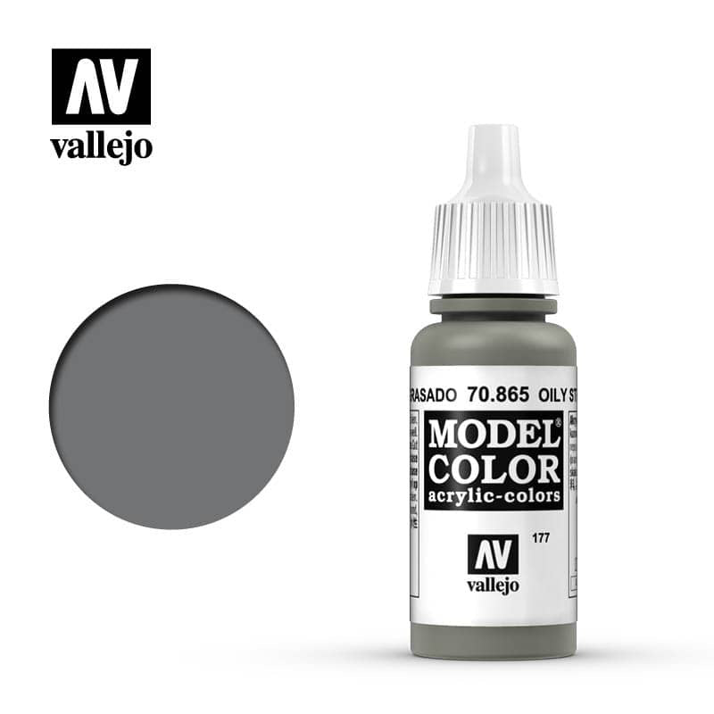 Model Color Oily Steel Acrylic Paint 18ml Bottle (VLJ70865)