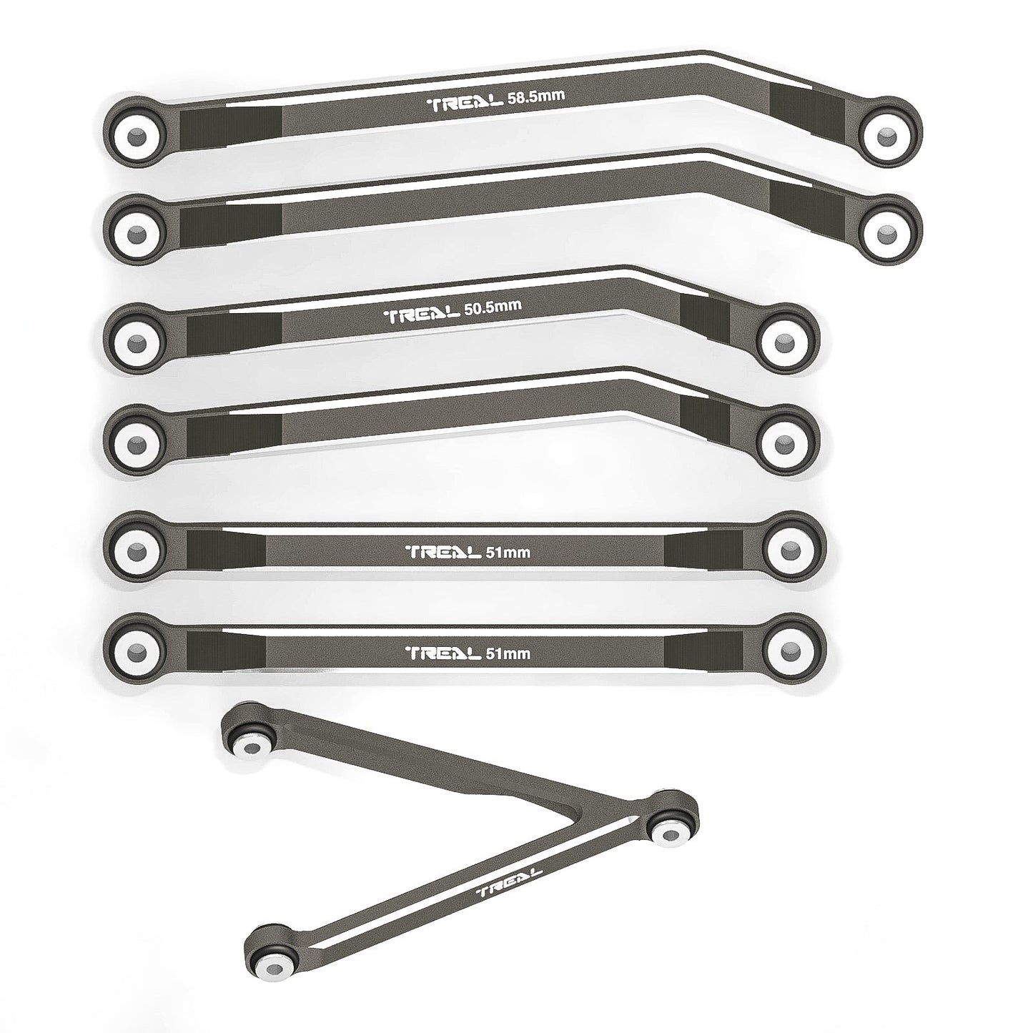 SCX24 8PC LINKS C10 BRONCO GRAY (TRLX003AR3K7T)