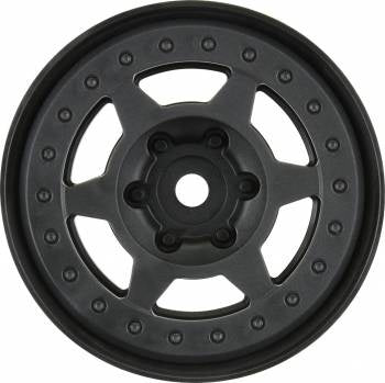 1/10 Holcomb 1.9" Black Crawler Bead-Loc Wheels, Front or Rear (2) (PRO280903)