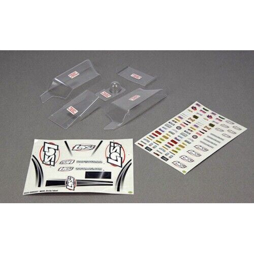 Clear Body Set with Stickers for Mini Desert Buggy (LOSB1309)