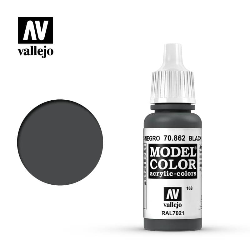 Model Color Black Grey Acrylic Paint 18ml Bottle (VLJ70862)