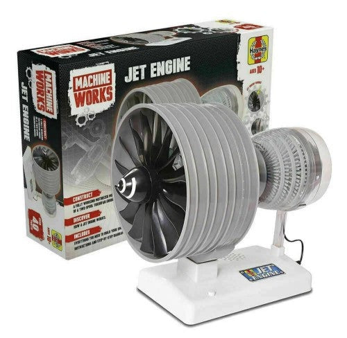 Visible Working Turbofan Jet Eng (HYE43942)