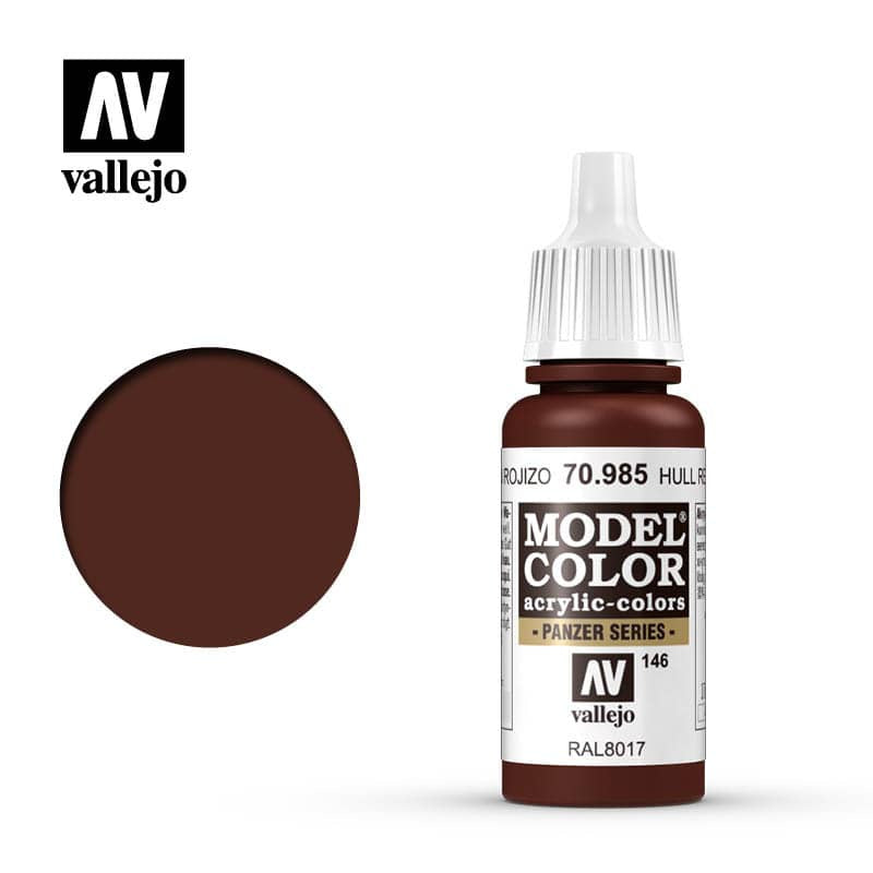 Model Color Hull Red Acrylic Paint 18ml Bottle (VLJ70985)