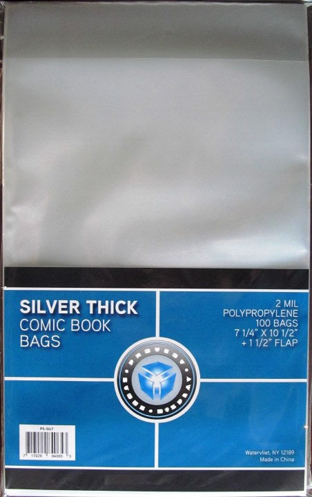 SILVER THICK COMIC BAGS 7.25X10. (MBBPSSILT)