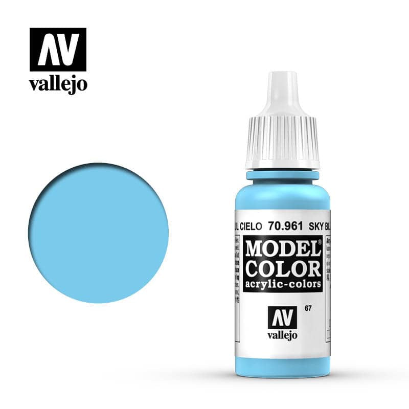 Model Color Sky Blue Acrylic Paint 18ml Bottle (VLJ70961)